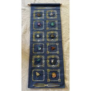 Enamel Pin Set collection on fabric wall display Harry Potter 23x8”12/characters